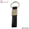 Hot Sale Promotion Gift Leather Metal Ring Keychain for Customzied (LM1508)